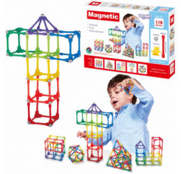 Magnetinis konstruktorius - Sticks puzzle 110 vnt.