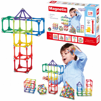 Magnetinis konstruktorius - Sticks puzzle 110 vnt.