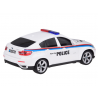 RC sportinis baltas policijos automobilis BMW X6