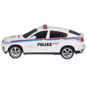 RC sportinis baltas policijos automobilis BMW X6