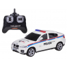 RC sportinis baltas policijos automobilis BMW X6