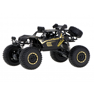 Juodos spalvos RC mašinėlė - Rock Crawler / 1:8