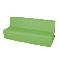 Didelė trivietė sofa su PVC danga - žalia