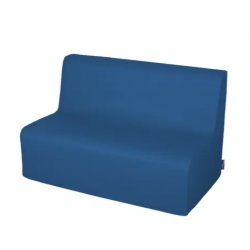 Minkšta sofa su PVC danga - tamsiai mėlyna