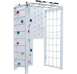 Medinis - daugiafunkcinis sporto kompleksas, baltas, 233x151x103 cm.