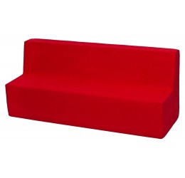 Minkšta sofa vaiko kambariui - raudona