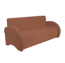 Minkšta vaikiška sofa su porankiais "Combo" - ruda