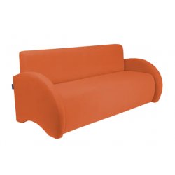 Minkšta vaikiška sofa su porankiais "Combo" - oranžinė