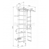 Gimnastikos sienelė RAINBOW PRO pastel 230 cm x 52,5 cm