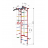 Gimnastikos sienelė RAINBOW PRO balta - mėlyna 230 cm x 52,5 cm