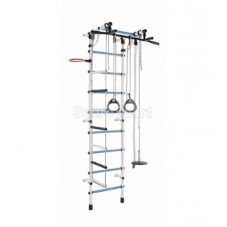 Gimnastikos sienelė RAINBOW PRO balta - mėlyna 230 cm x 52,5 cm