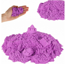 Kinetinis smėlis maišelyje, violetinės spalvos, 1kg