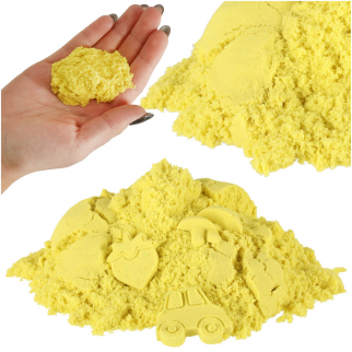 Geltonas kinetinis smėlis, 1kg