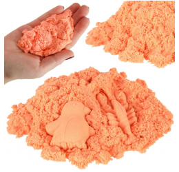 Oranžinis kinetinis smėlis, 1kg
