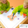 MASTERKIDZ sensorikos rinkinys: LED lenta + piešimo padėklas