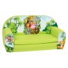 Žalia vaikiška minkšta sofa - 'Zoo parkas"