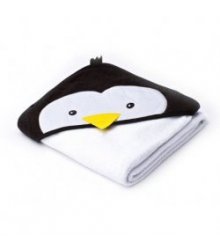 Šviesus rankšluostis vaikams - "Pingvinas" 100x100 cm