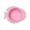 Rožinis dubenėlis su prilimpančiu dugnu - "Žuvytė"