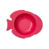 Raudonas KIDODO dubenėlis su prilimpančiu dugnu - "Žuvytė"