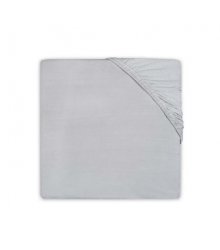 Šviesiai pilka paklodė su guma 60 x 120 cm