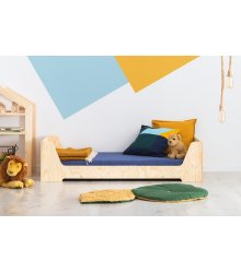 Medinė stilinga viengulė lovytė - "Kik"