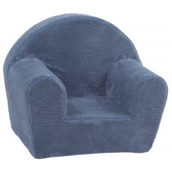 Tamsiai mėlynas foteliukas su šereliais