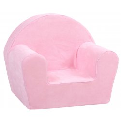 Šviesiai rožinis foteliukas su šereliais