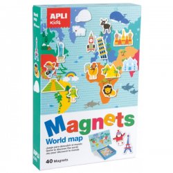 Apli kids magnetinis žaidimas "Pasaulio žemėlapis"