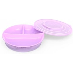 Twistshake dubenėlis su skyreliais 6+M (violetinis)