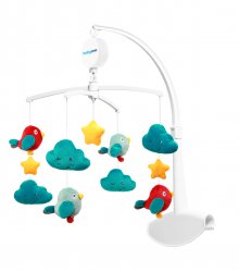 Muzikinė karuselė su debesėliais ir paukšteliais