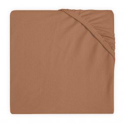 Jollein karamelinės spalvos paklodė su guma 60x120 cm