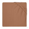 Jollein karamelinės spalvos paklodė su guma 60x120 cm