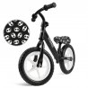 Juodos spalvos balansinis dviratukas - "REBEL Panda"