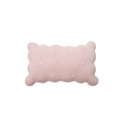 Megzta pagalvėlė „Rožinis sausainėlis“