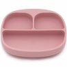 KOOLECO silikoninė lėkštė su skyreliais (rožinė)