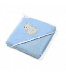 BabyOno rankšluostis su gobtuvu "Koala" 76x76 cm (mėlynas)